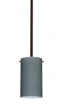  1TT-4404TN-MED-BR - Besa Stem Stilo 7 Pendant Bronze Titan 1x40W B10 Med