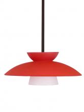  1TT-451331-BR - Besa Trilo 15 Stem Pendant Bronze Red Matte 1x75W Medium Base