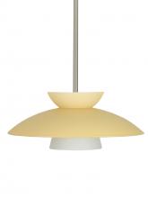  1TT-451397-LED-SN - Besa Trilo 15 Pendant Champagne Satin Nickel 1x9W LED