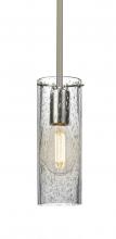  1TT-JUNI10CL-EDIL-SN - Besa, Juni 10 Stem Pendant, Clear Bubble, Satin Nickel, 1x4W LED Filament