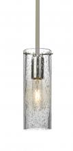 Besa Lighting 1TT-JUNI10CL-SN - Besa, Juni 10 Stem Pendant, Clear Bubble, Satin Nickel, 1x60W Medium Base