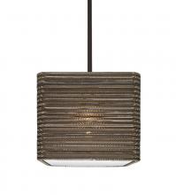  1TT-KIRK12-LED-BR - Besa, Kirk 12 Stem Pendant, Bronze Finish, 1x9W LED