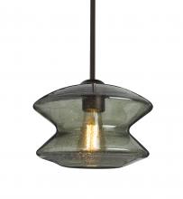  1TT-ZENMS-EDIL-BR - Besa, Zen Stem Pendant , Moss Bubble, Bronze Finish, 1x8W LED Filament