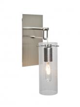  1WP-JUNI10CL-SN - Besa Juni 10 Wall Pendant, Clear Bubble, Satin Nickel Finish, 1x60W Medium Base