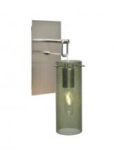  1WP-JUNI10MS-SN - Besa Juni 10 Wall Pendant, Moss Bubble, Satin Nickel Finish, 1x60W Medium Base