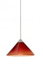  1XC-117681-LED-SN - Besa Pendant Kona Satin Nickel Sunset 1x5W LED