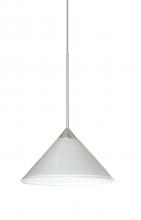  1XC-282453-SN - Besa Pendant Kona Satin Nickel White Starpoint 1x50W Halogen