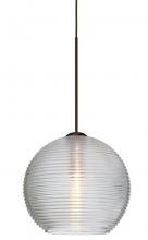  1XC-461500-LED-BR - Besa Pendant Kristall 6 Bronze Clear 1x5W LED