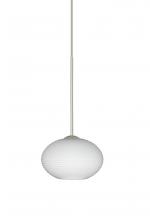  1XC-561207-LED-SN - Besa Pendant Lasso Satin Nickel Opal Matte 1x5W LED