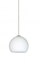  1XC-565807-LED-SN - Besa Pendant Palla 5 Satin Nickel Opal Matte 1x5W LED