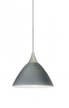  1XT-1743TN-LED-SN - Besa Pendant Domi Satin Nickel Titan 1x6W LED