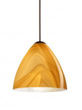  1XT-1779HN-BR - Besa Pendant Mia Bronze Honey 1x50W Halogen