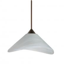  1XT-191352-BR - Besa Pendant Hoppi Bronze Marble 1x50W Halogen