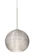  1XT-4615GL-SN - Besa Pendant Kristall 6 Satin Nickel Glitter 1x35W Halogen