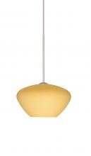  1XT-5410VM-LED-SN - Besa Pendant Peri Satin Nickel Vanilla Matte 1x5W LED