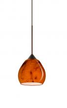  1XT-5605HB-BR - Besa Pendant Tay Tay Bronze Habanero 1x50W Halogen