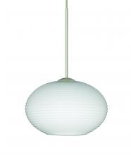  1XT-561207-SN-L - Besa Pendant Lasso Satin Nickel Opal Matte 1x50W Halogen, 15Ft. Cord