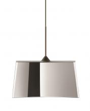  1XT-6773MR-BR - Besa Groove Pendant Mirror-Frost Bronze 1x50W Halogen