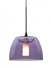  1XT-SPURPL-BR - Besa Spur Cord Pendant, Plum, Bronze Finish, 1x35W Halogen