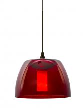  1XT-SPURRD-BR - Besa Spur Cord Pendant, Red, Bronze Finish, 1x35W Halogen