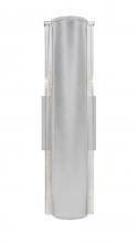  2NW-ESPADA16-LED-SL - Besa, Espada 16 Outdoor Sconce, Silver/Clear Bubble, Silver Finish, 1x8W LED