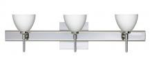  3SW-185807-CR-SQ - Besa Divi Wall With SQ Canopy 3SW Opal Matte Chrome 3x40W G9