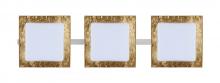  3WS-7735GF-SN - Besa Wall Alex Satin Nickel Opal/Gold Foil 3x50W G9