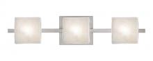 Besa Lighting 3WS-7873GL-LED-SN - Besa Wall Paolo Satin Nickel Glitter 3x50W G9