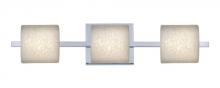  3WS-7873ST-LED-CR - Besa Wall Paolo Chrome Stucco 3x50W G9