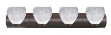  4WZ-412219-LED-BR - Besa Wall Bolla Bronze Carrera 4x9W LED