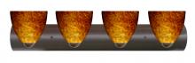  4WZ-757218-LED-BR - Besa Wall Sasha Bronze Amber Cloud 4x9W LED