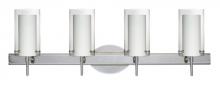  4SW-C44007-CR - Besa Pahu 4 Wall 4SW Clear/Opal Chrome 4x40W G9