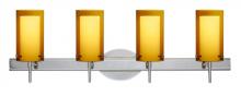  4SW-G44007-CR - Besa Pahu 4 Wall 4SW Transparent Armagnac/Opal Chrome 4x40W G9