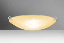  8419GD-MED-SN - Besa Ceiling Sonya 17 Satin Nickel Gold Glitter 3x100W A19