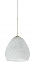  B-412260-LED-SN - Besa Bolla LED Pendant For Multiport Canopy Cocoon Satin Nickel 1x9W LED