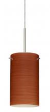  B-4404CH-MED-SN - Besa Stilo 7 Pendant For Multiport Canopy Satin Nickel Cherry 1x40W B10 Med