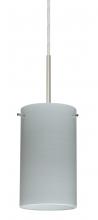  B-4404KR-SN - Besa Stilo 7 Pendant For Multiport Canopy Satin Nickel Chalk 1x50W Candelabra