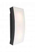  BILLOW15-BK - Besa, Billow 15 Outdoor Sconce, Opal/Black, Black Finish, 2x60W Medium Base