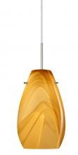  J-4126HN-LED-SN - Besa Pera 9 LED Pendant For Multiport Canopy Honey Satin Nickel 1x9W LED