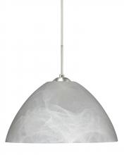  J-420152-SN - Besa Tessa Pendant For Multiport Canopy Satin Nickel Marble 1x75W Medium Base