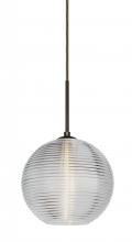  J-461600-LED-BR - Besa Kristall 8 Pendant For Multiport Canopy Bronze Clear 1x9W LED