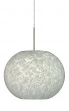  J-477619-LED-SN - Besa Luna LED Pendant For Multiport Canopy Carrera Satin Nickel 1x9W LED