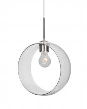  J-PLATOCL-SN-NI - Besa, Plato Cord Pendant For Multiport Canopies, Clear, Satin Nickel Finish, 1x60W Me