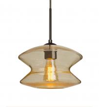  J-ZENGD-EDIL-BR - Besa, Zen Cord Pendant For Multiport Canopy, Gold Bubble, Bronze Finish, 1x8W LED Fil