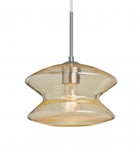  J-ZENGD-SN - Besa, Zen Cord Pendant For Multiport Canopy, Gold Bubble, Satin Nickel Finish, 1x60W