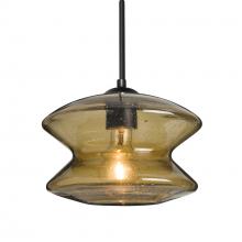  J-ZENLT-BK - Besa, Zen Cord Pendant For Multiport Canopy, Latte Bubble, Black Finish, 1x60W MAX E26 Base