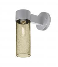  JUNI10LT-WALL-SL - Besa, Juni 10 Outdoor Sconce, Latte Bubble, Silver Finish, 1x60W Medium Base