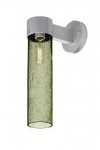  JUNI16MS-WALL-SL - Besa, Juni 16 Outdoor Sconce, Moss Bubble, Silver Finish, 1x60W Medium Base