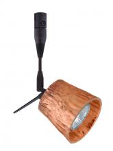  RSP-5145CF-18-BR - Besa Spotlight With 18" Stem Nico 3 Bronze Stone Copper Foil 1x50W Halogen Mr16