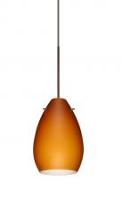  RXP-171380-BR - Besa Pendant Pera 6 Bronze Amber Matte 1x50W Halogen